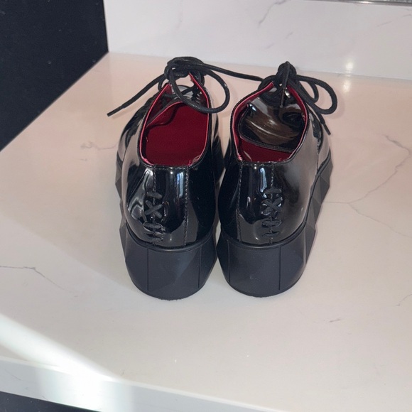 Kat Von D Black Patent Bauhaus Creeper shoes Gothic punk rocker - Picture 7 of 10